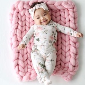 Vintage Rose Floral Kimono Set